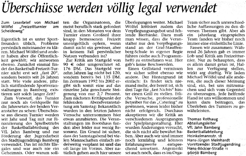 &copy;&nbsp;Fr&auml;nkischer Tag vom 05.06.2002